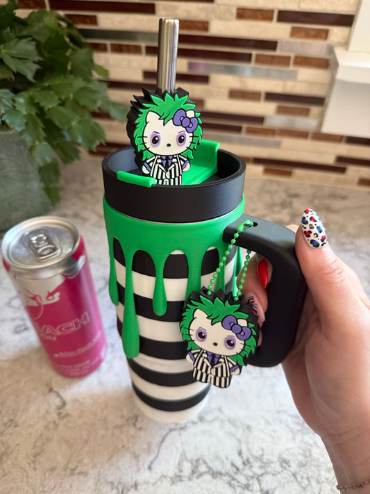 Striped Drip Tumbler Can Holder